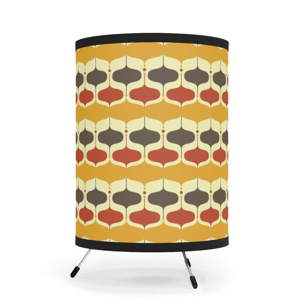 Mid Century Mod Retro Onion Mustard & Orange Accent Lamp | lovevisionkarma.com
