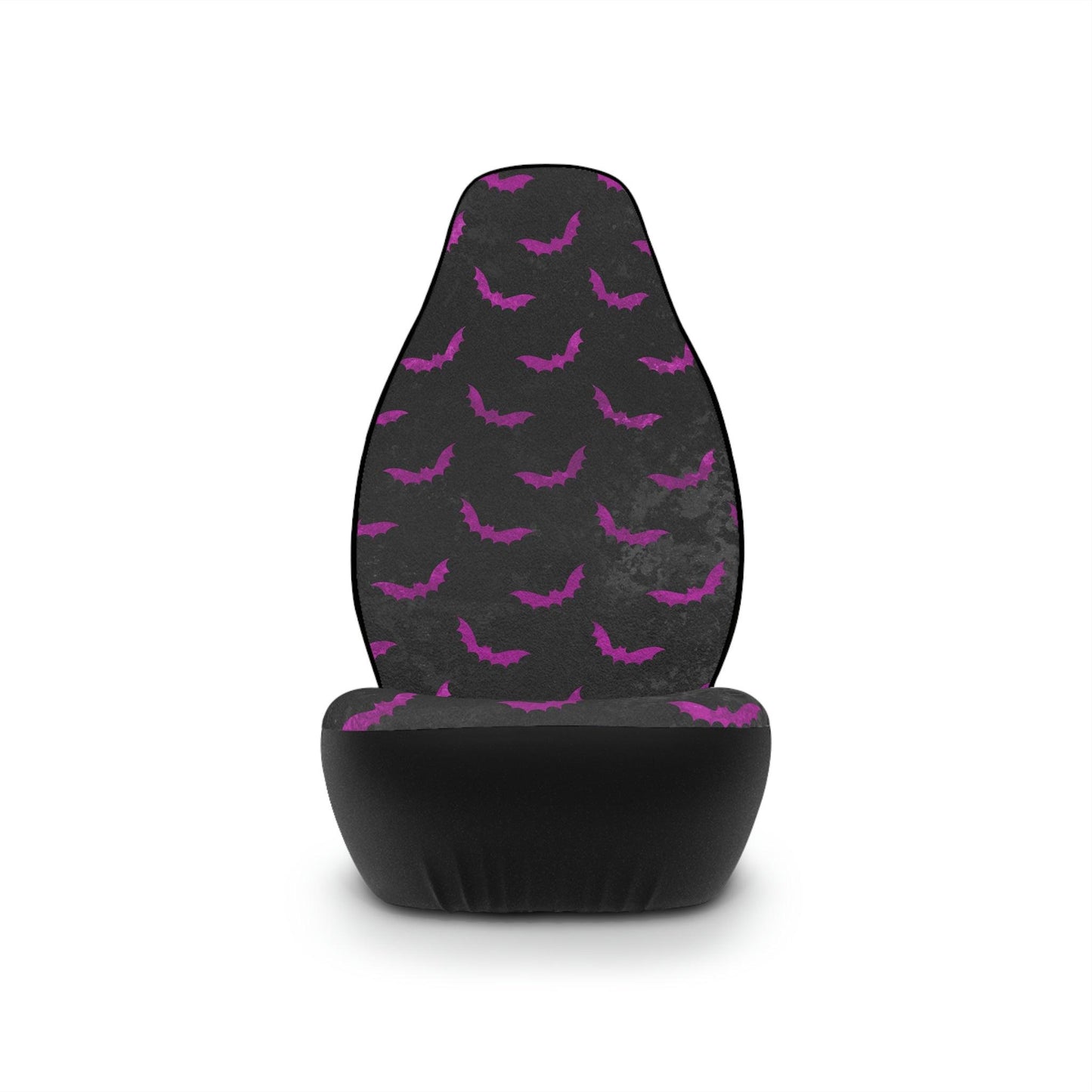 Bats Distressed Style Purple & Black Glam Goth Car Seat Covers | lovevisionkarma.com