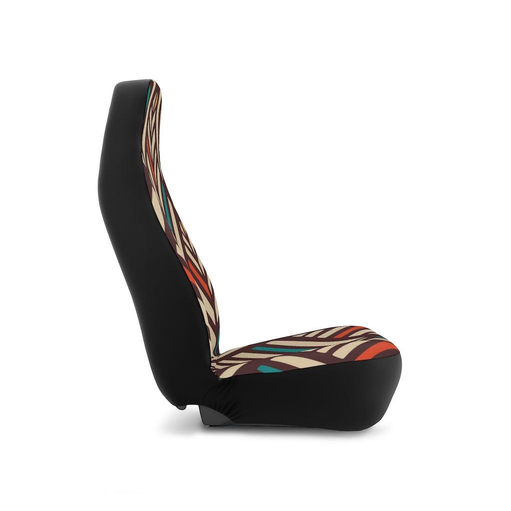 Boho Feather Retro Hippie MCM Multicolor Car Seat Covers | lovevisionkarma.com