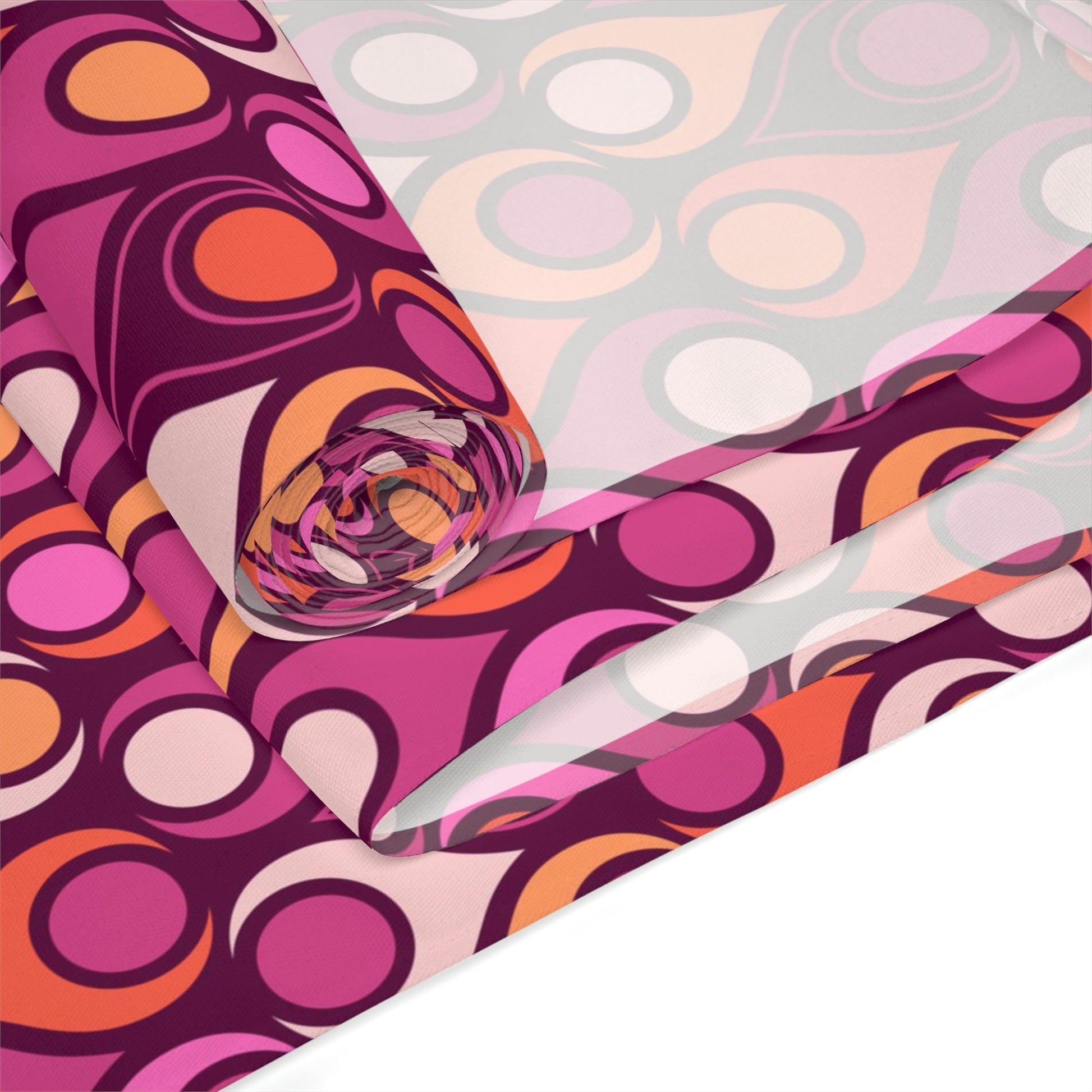 Groovy Mod Retro Magenta Purple MCM Table Runner | lovevisionkarma.com