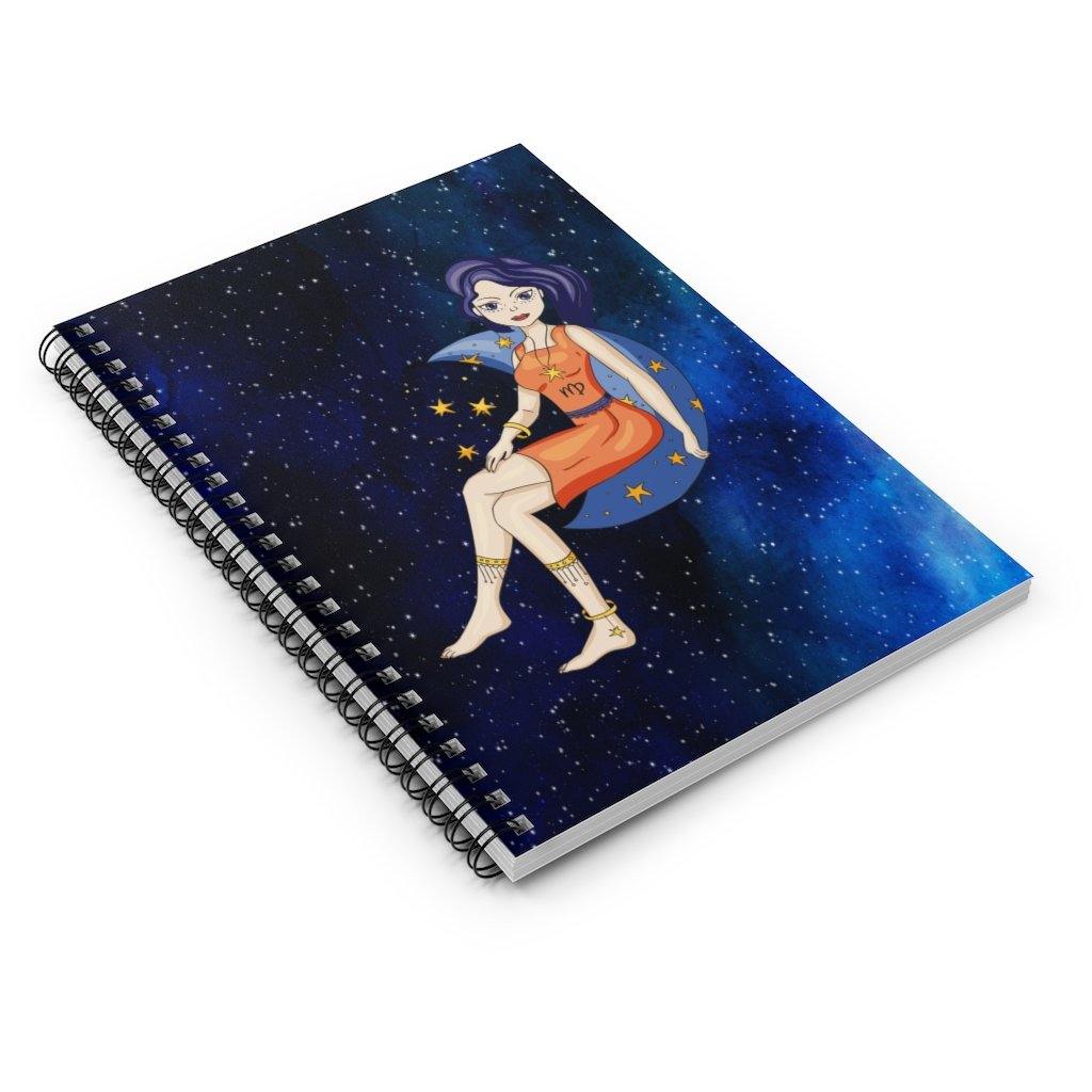 "Virgo Goddess" Zodiac Spiral Notebook | lovevisionkarma.com