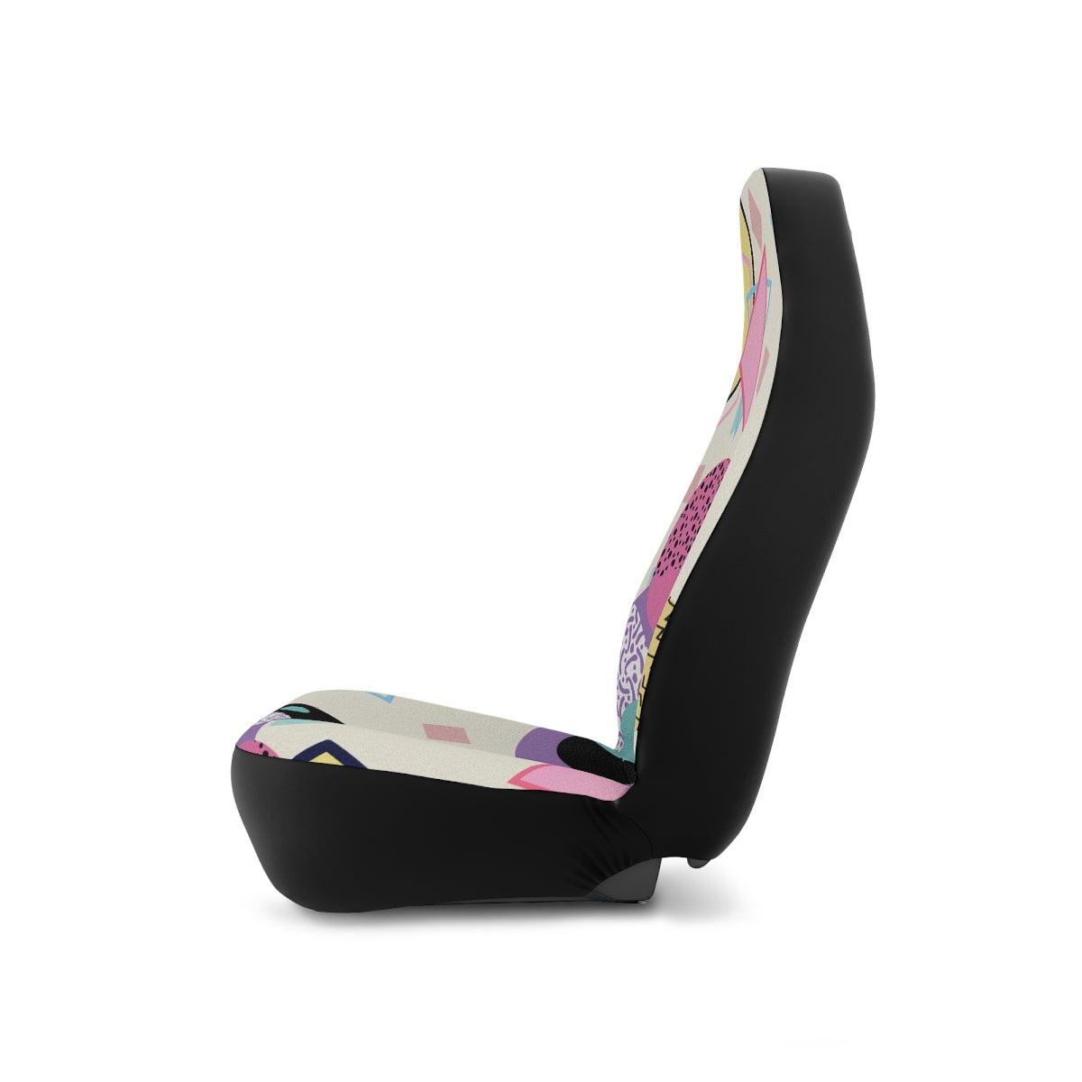Retro 90's Aesthetic Throwback Car Seat Covers | lovevisionkarma.com