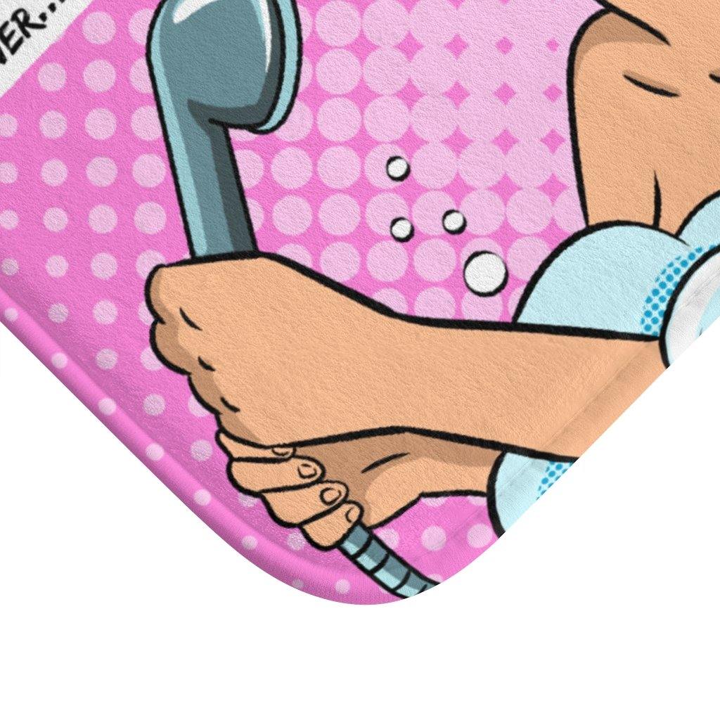"Superstar" Comic Pop Art Funny Bath Mat | lovevisionkarma.com