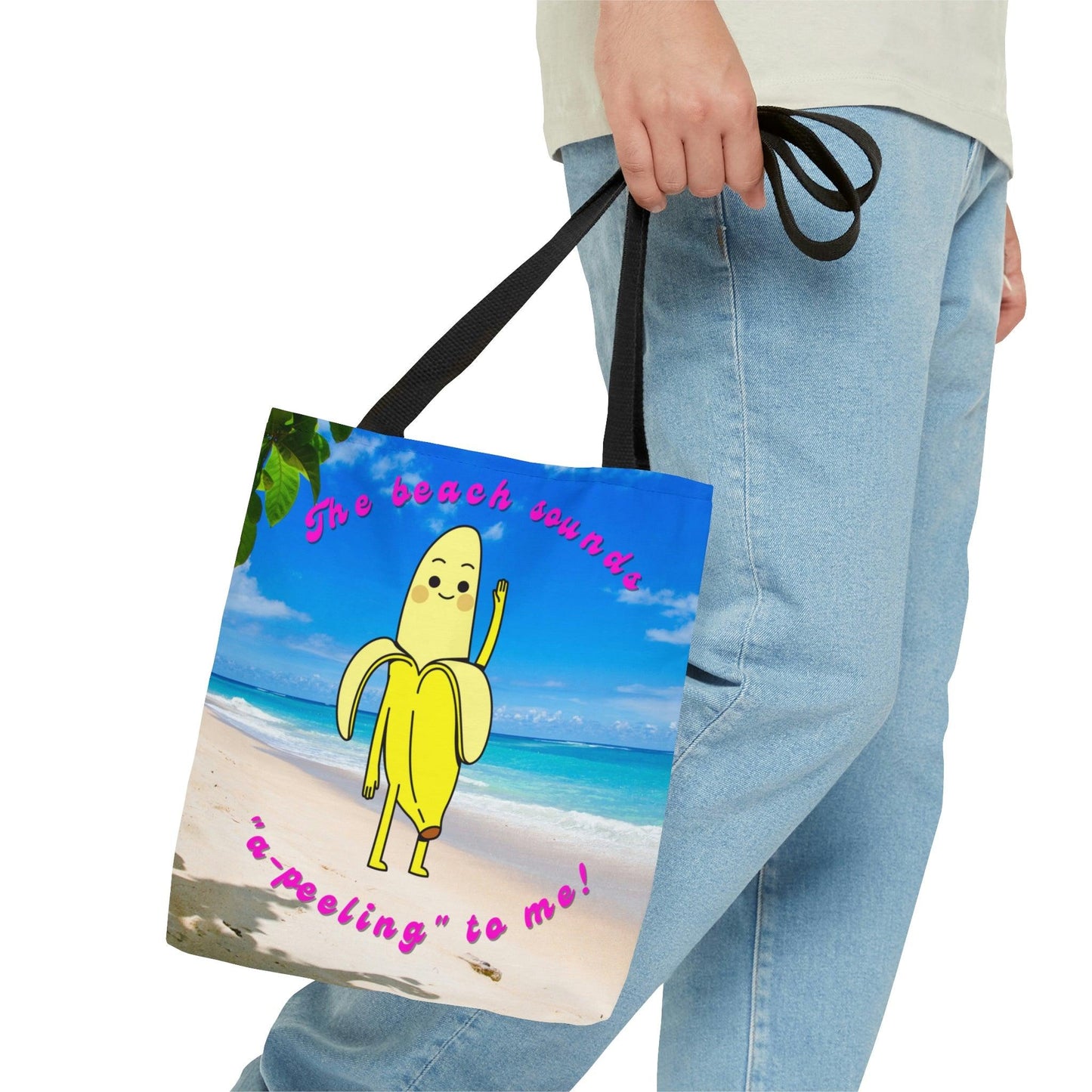 Cute Banana Kawaii Summer MCM Multicolor Tote Bag | lovevisionkarma.com