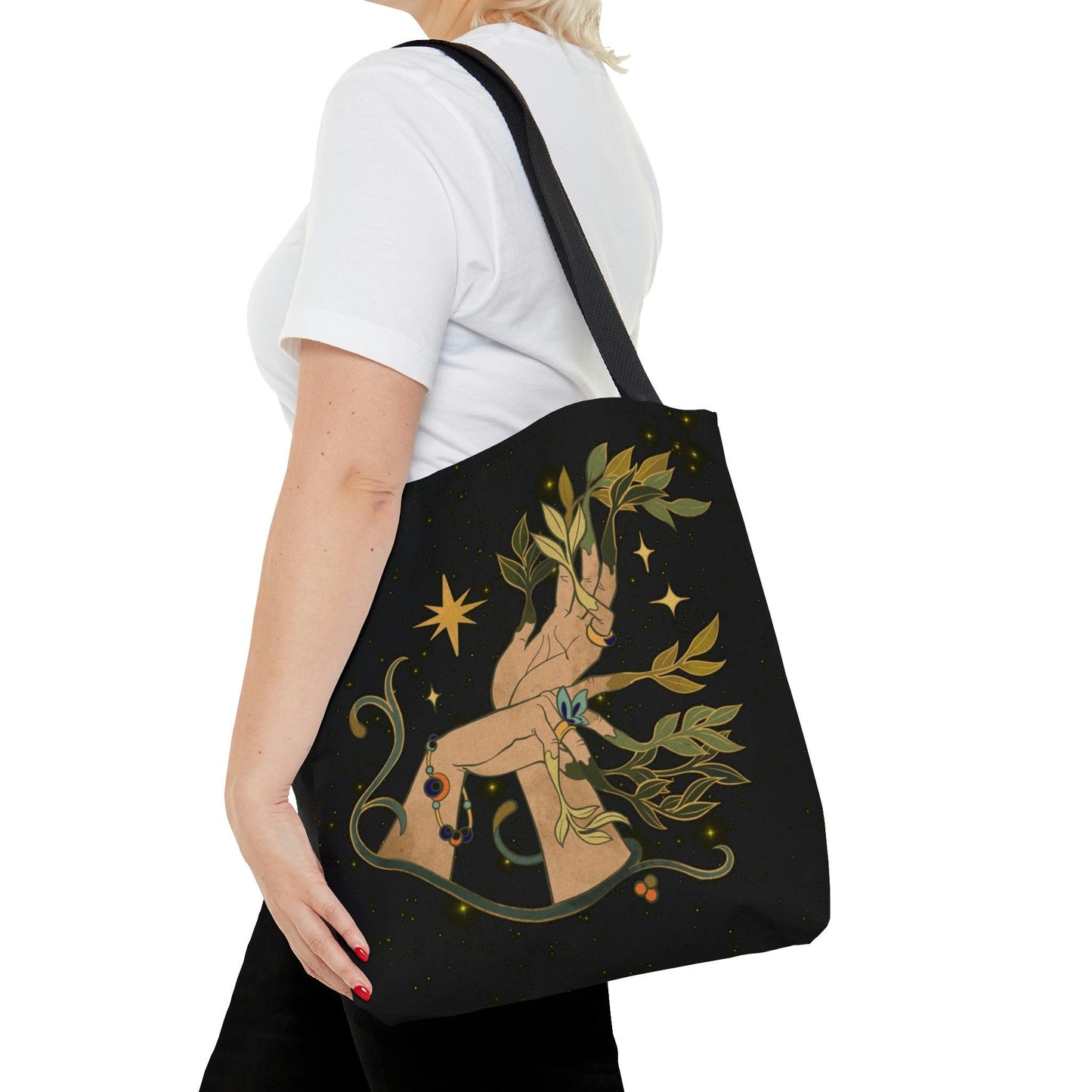 Boho Forest Nymph Celestial Mystic Tote Bag | lovevisionkarma.com