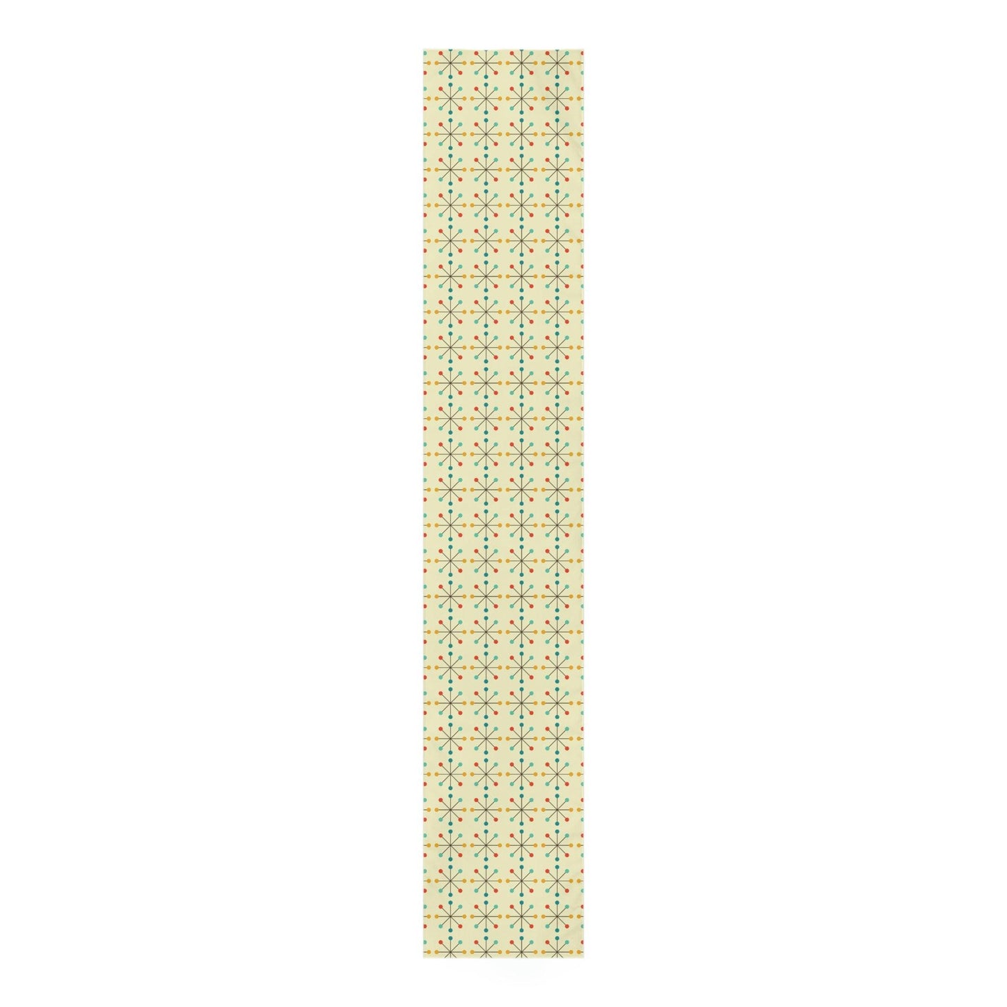 Retro 50s Starburst Mid Century Mod Multicolor Table Runner | lovevisionkarma.com