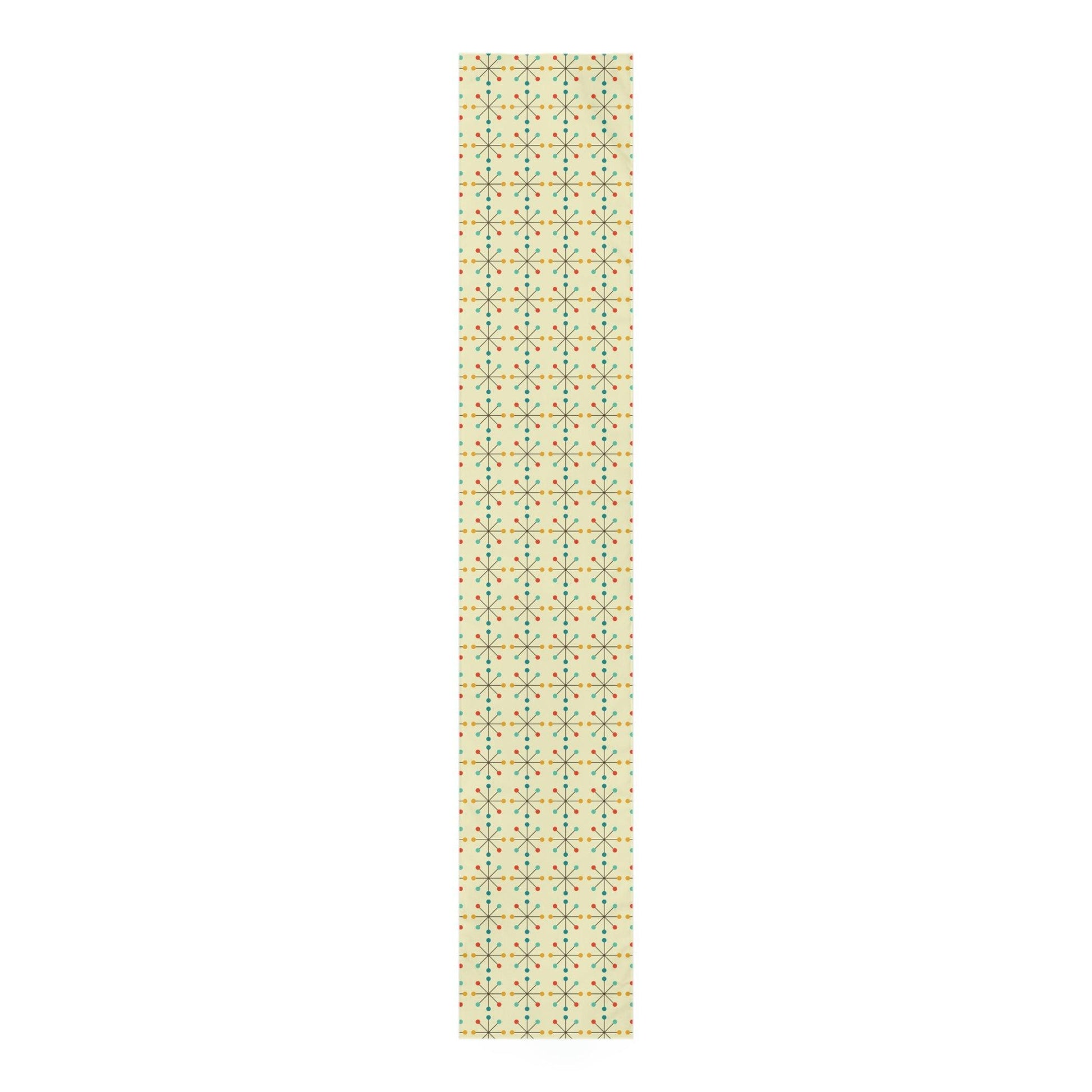 Retro 50s Starburst Mid Century Mod Multicolor Table Runner | lovevisionkarma.com