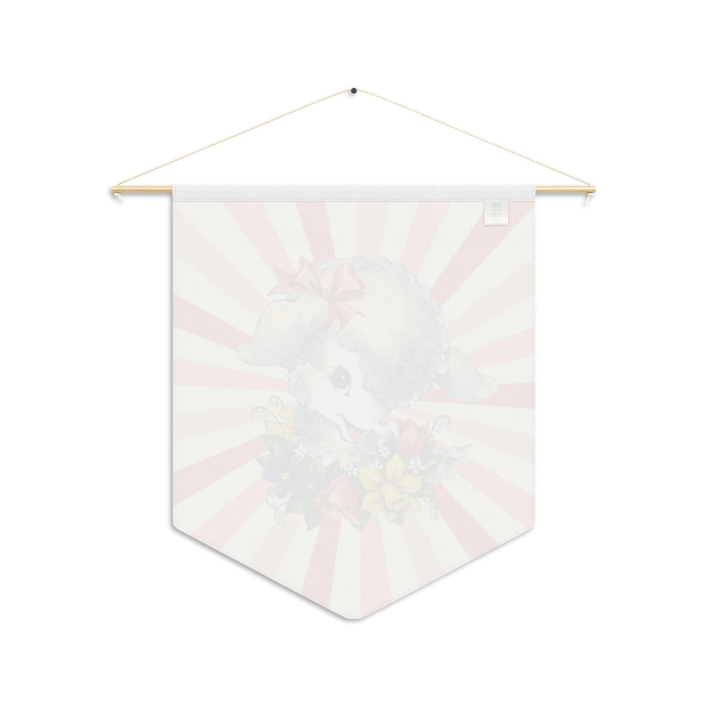Retro Lamb Vintage Easter Inspired MCM Colorful Wall Pennant | lovevisionkarma.com