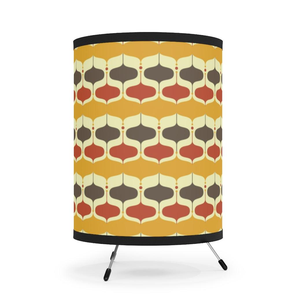 Mid Century Mod Retro Onion Mustard & Orange Accent Lamp | lovevisionkarma.com