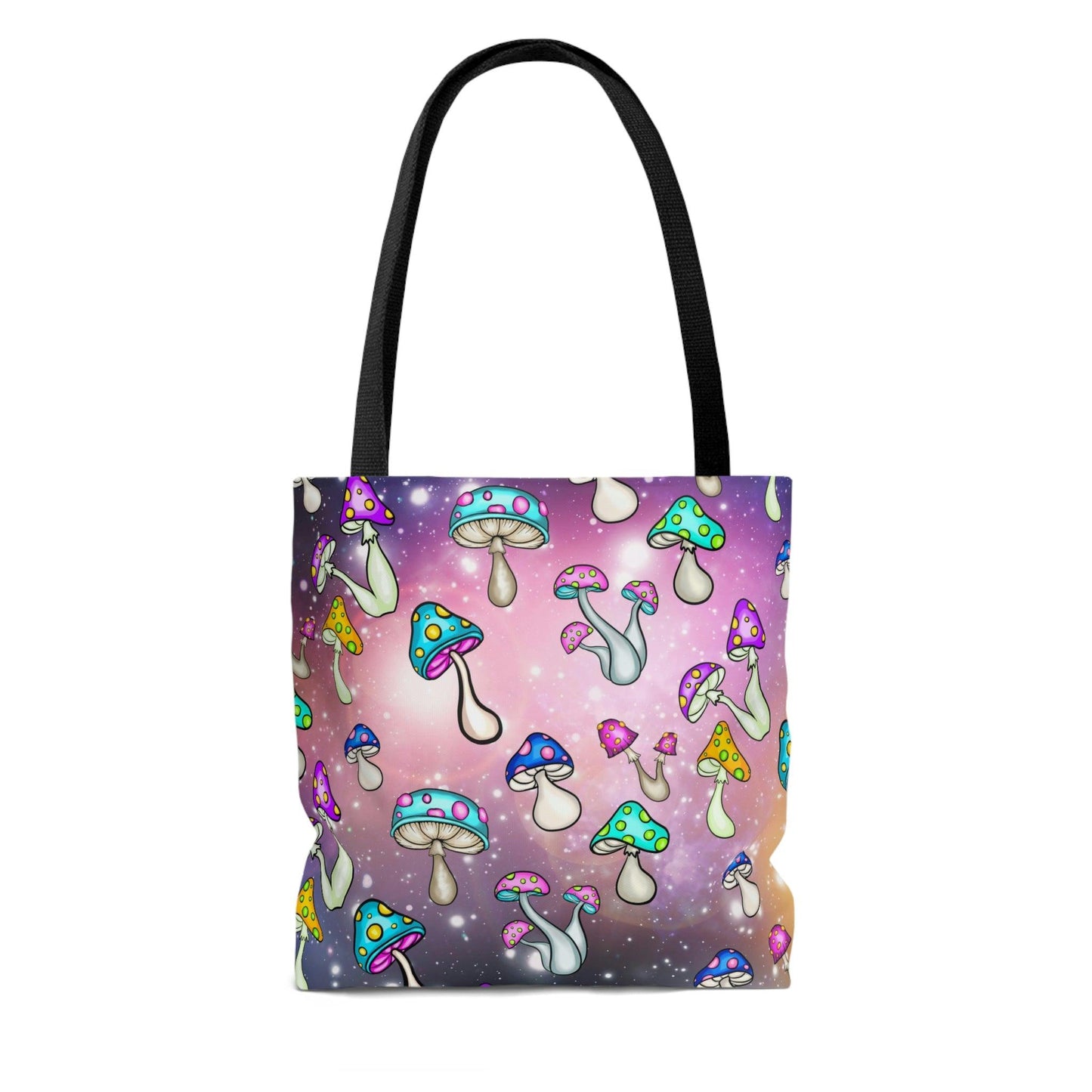 Cosmic Mushroomcore Trippy Space Tote Bag | lovevisionkarma.com