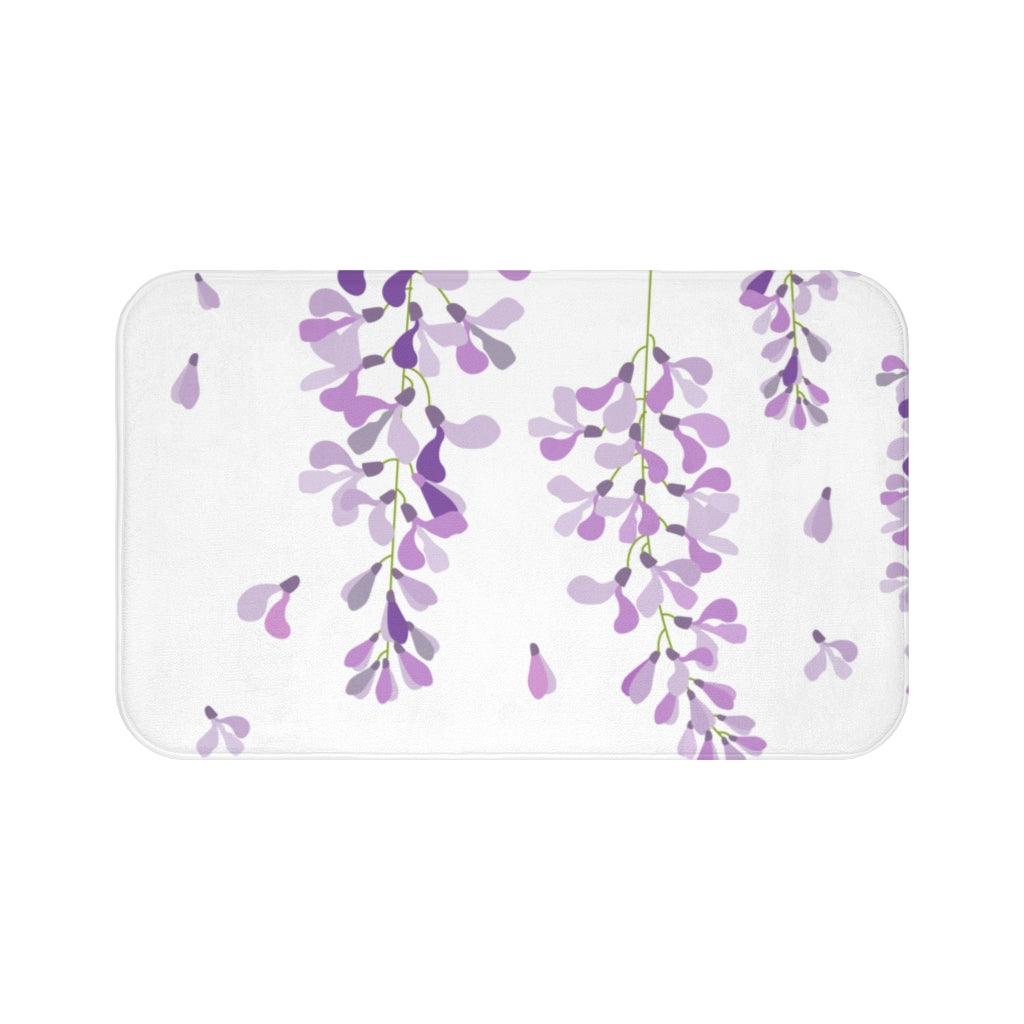 Wisteria Clusters Botanical Bath Mat | lovevisionkarma.com