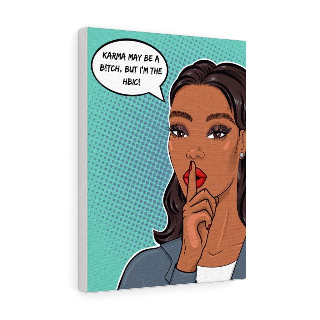 "HBIC" Comic Pop Art Canvas Gallery Wrap | lovevisionkarma.com