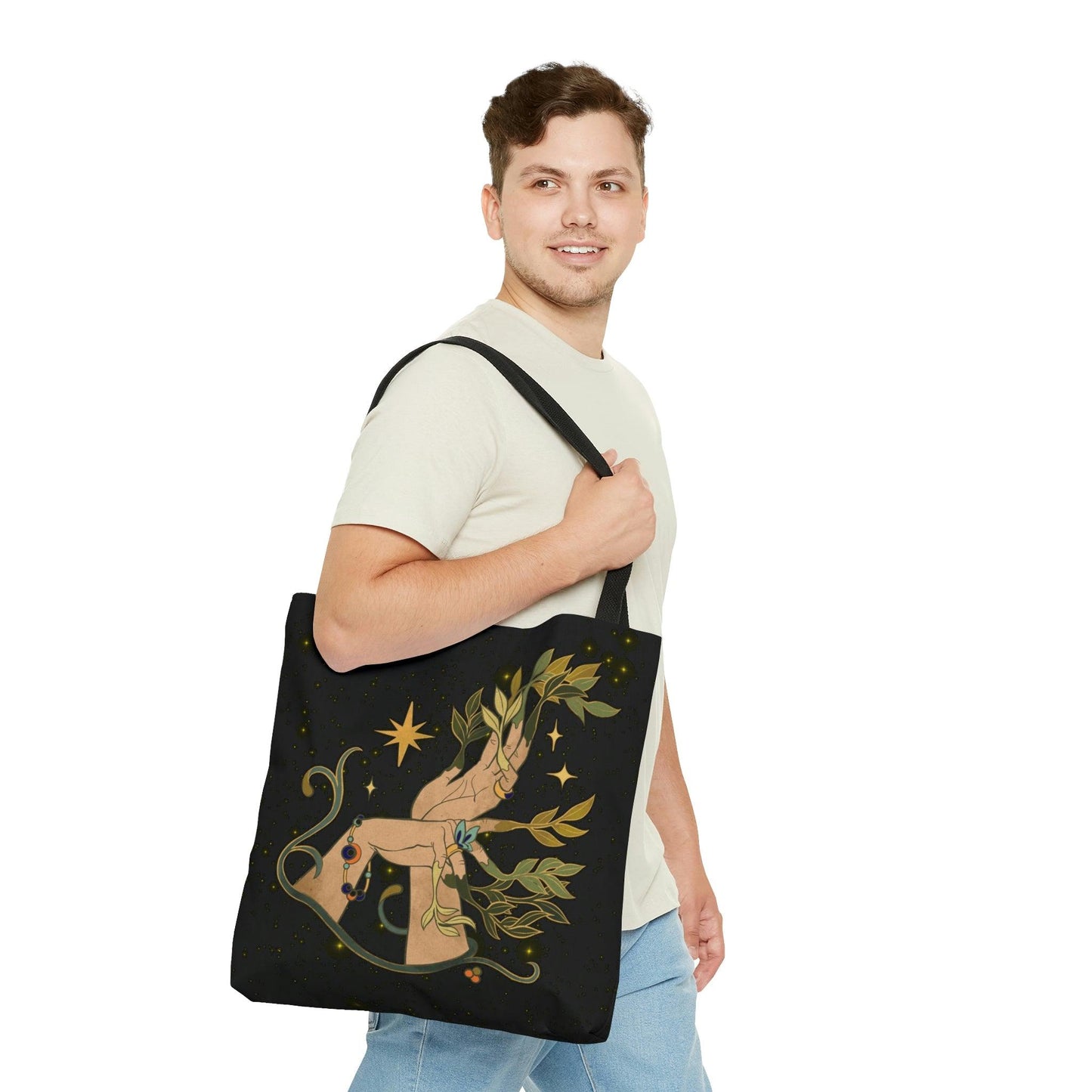 Boho Forest Nymph Celestial Mystic Tote Bag | lovevisionkarma.com