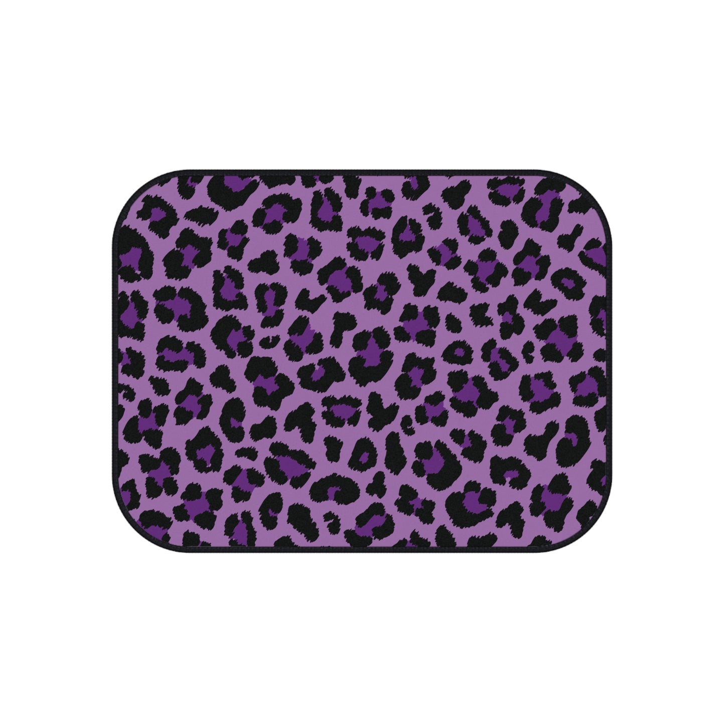 Purple Leopard Cheetah Spots Animal Print Car Mats (Set of 4)