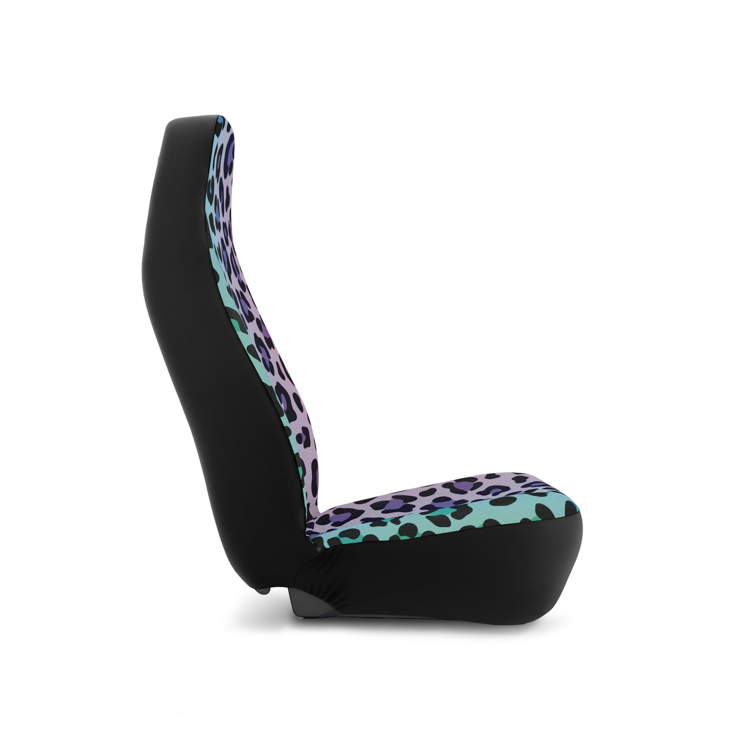 Blue and Purple Leopard Cheetah Animal Print Car Seat Covers