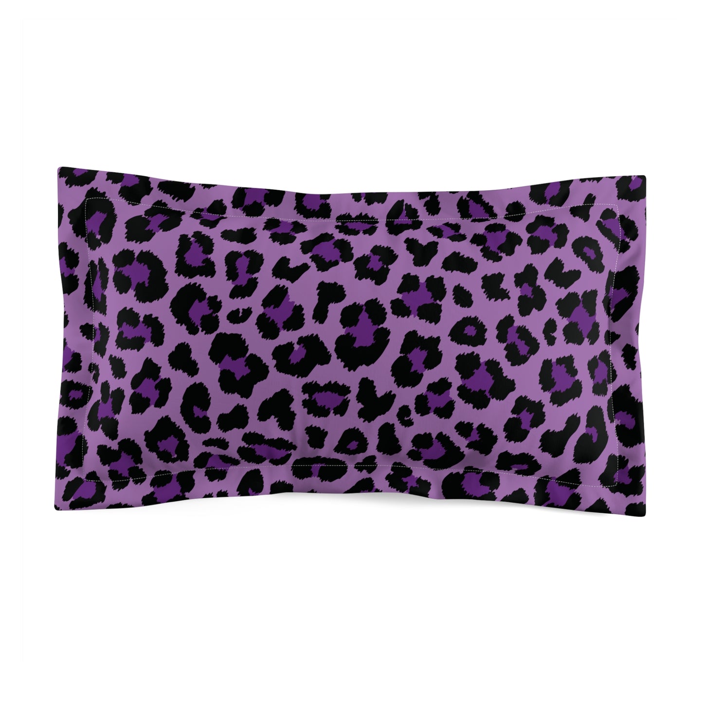 Purple Leopard Animal Print Cheetah Spots Pillow Sham