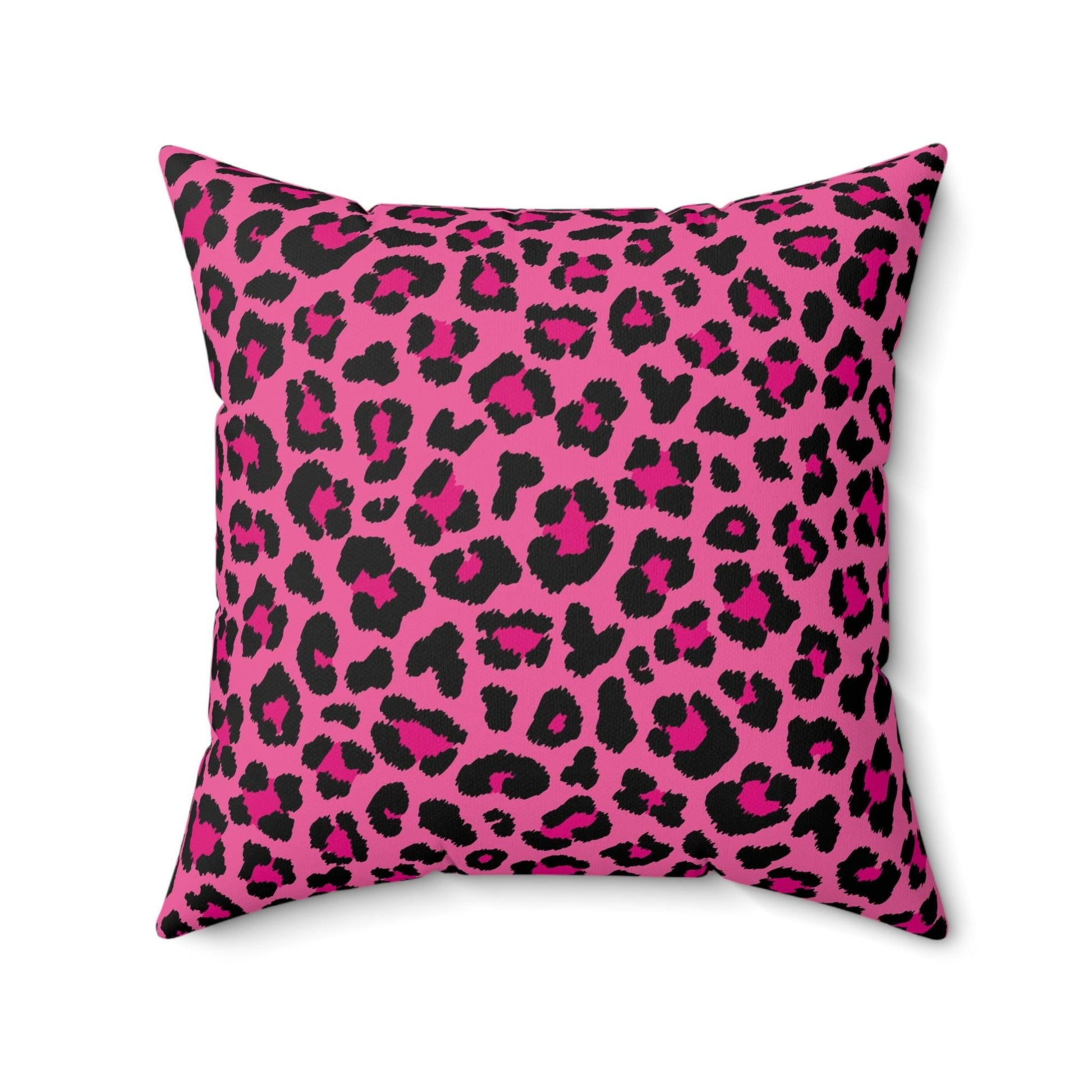 Pink Leopard Cheetah Animal Print Pillow | lovevisionkarma.com