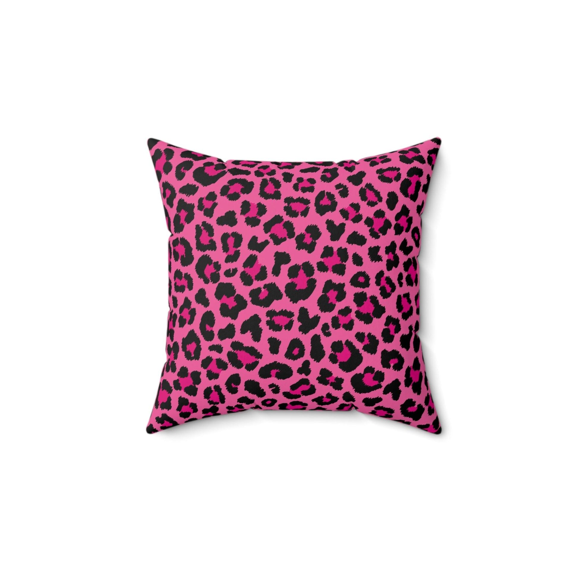 Pink Leopard Cheetah Animal Print Pillow | lovevisionkarma.com