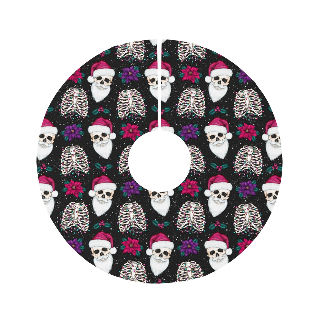 Goth Christmas, Kitsch Creepmas Scary Creepy Holiday Throw Pillow 