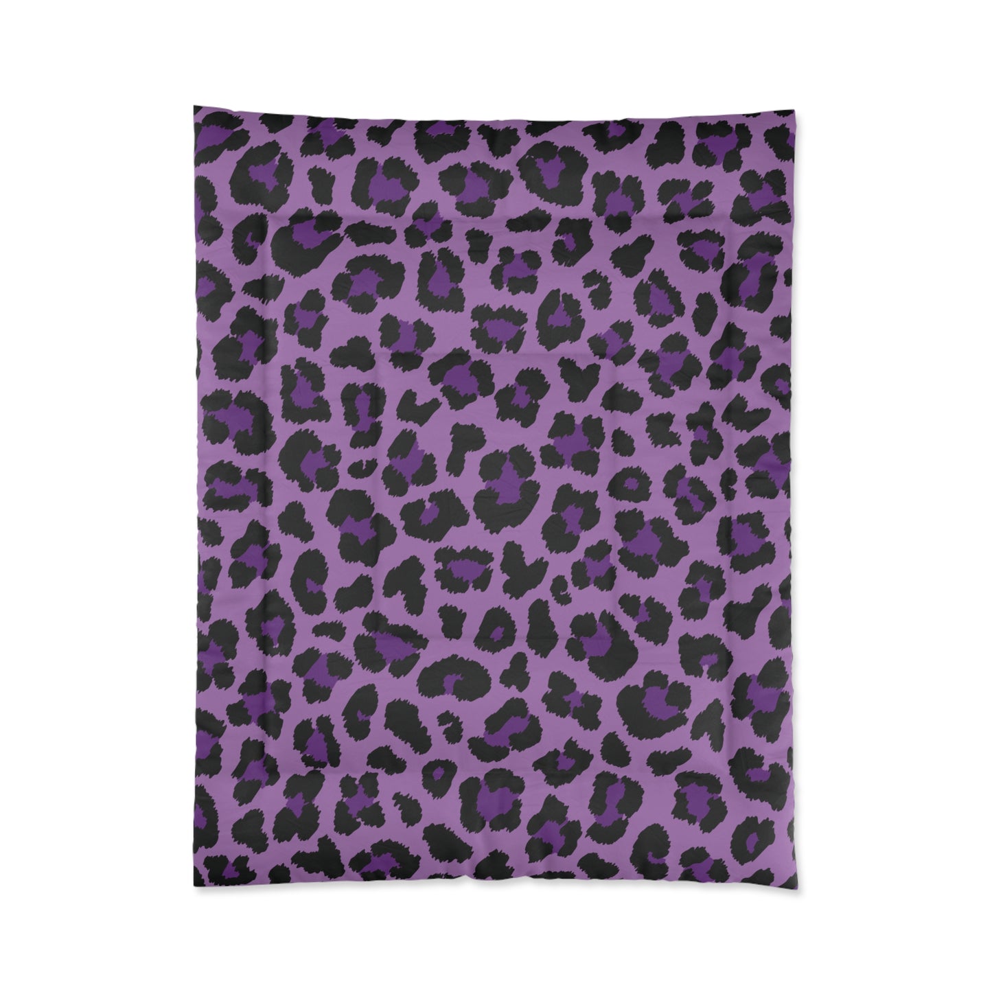 Purple Leopard Animal Print Cheetah Spots Comforter