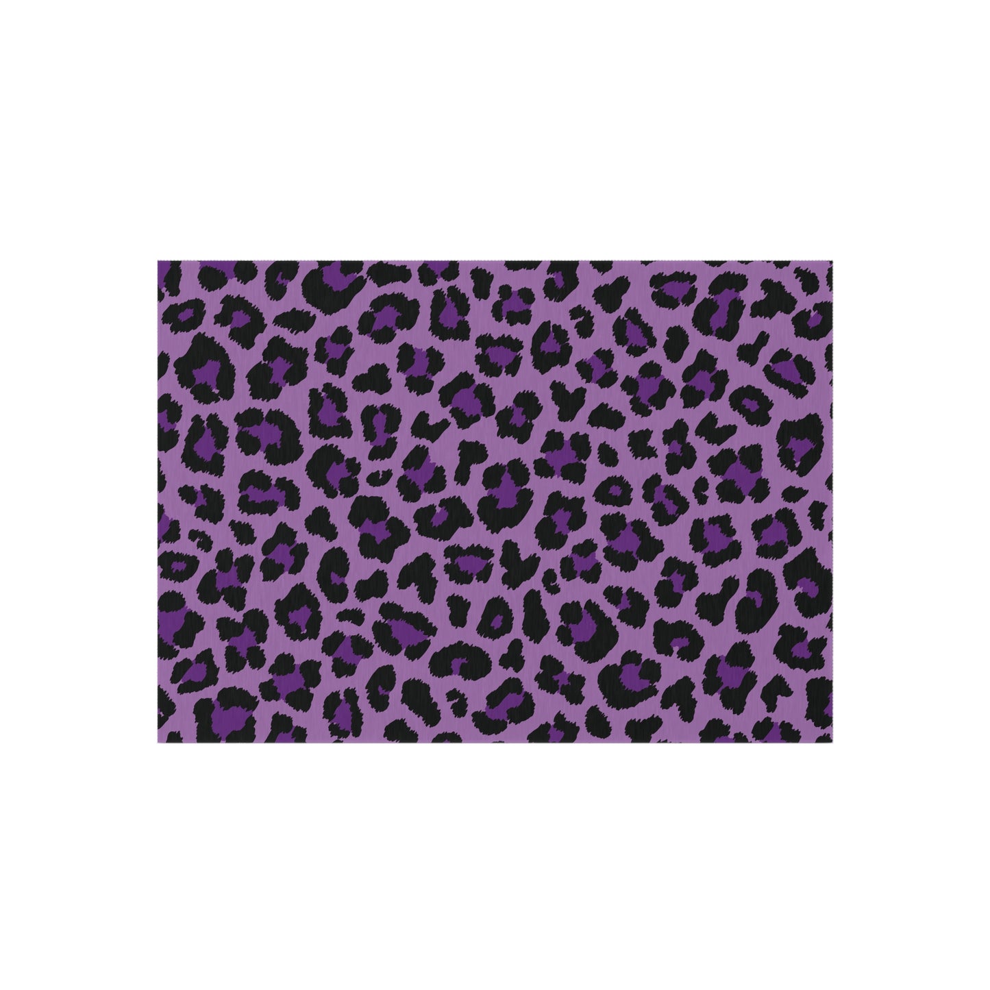 Purple Leopard Cheetah Animal Print Indoor/Outdoor Accent Rug