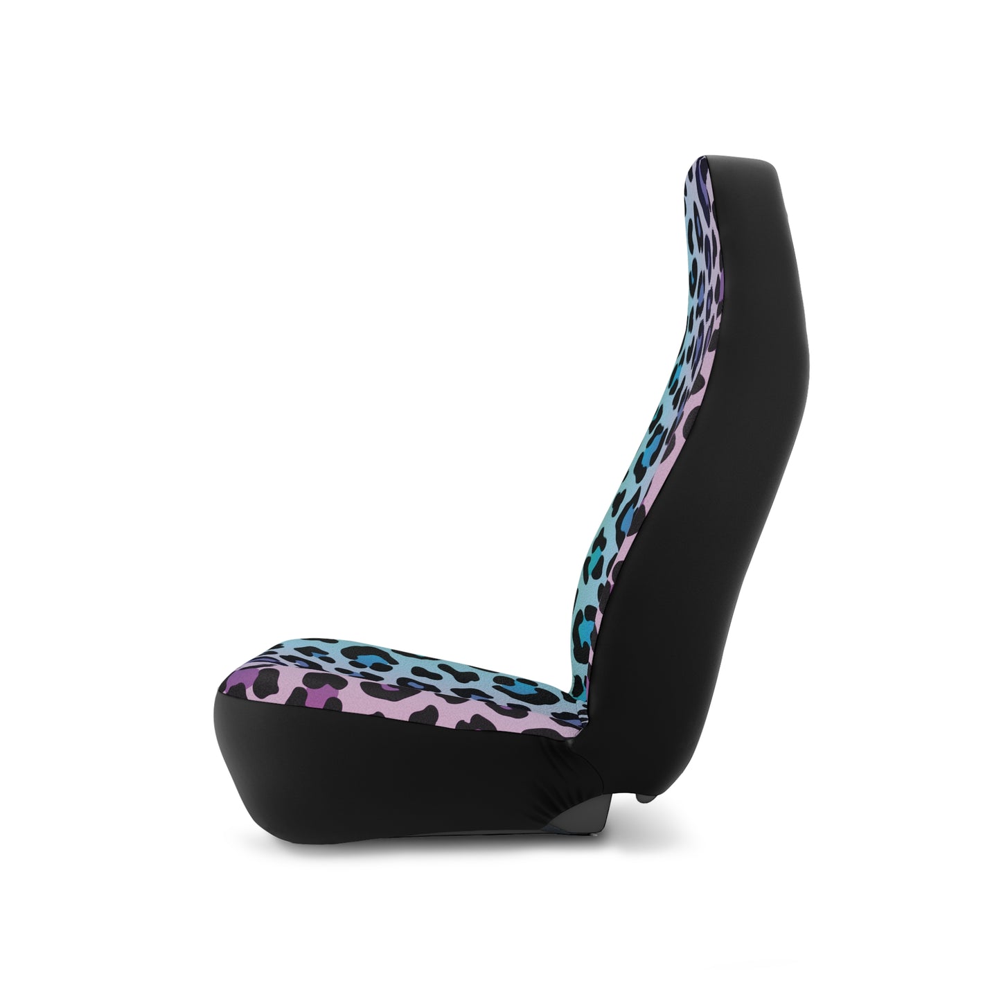 Blue and Purple Leopard Cheetah Animal Print Car Seat Covers