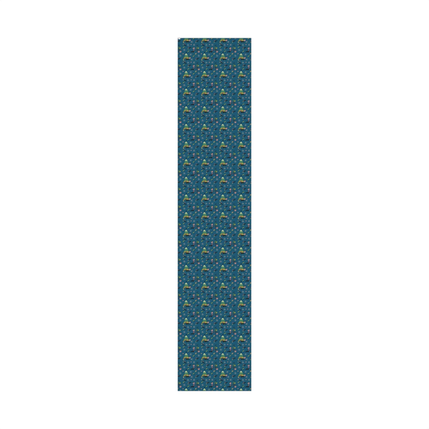 Retro 50s Atomic Dachshund Wiener Dog MCM Blue Eco-Friendly Wrapping Paper