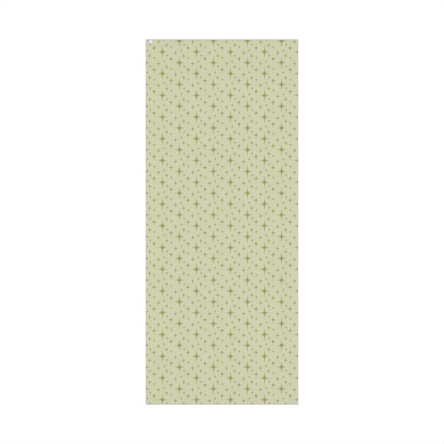 Retro 50's Atomic Starburst Mid Century Mod Green Eco-Friendly Gift Wrap