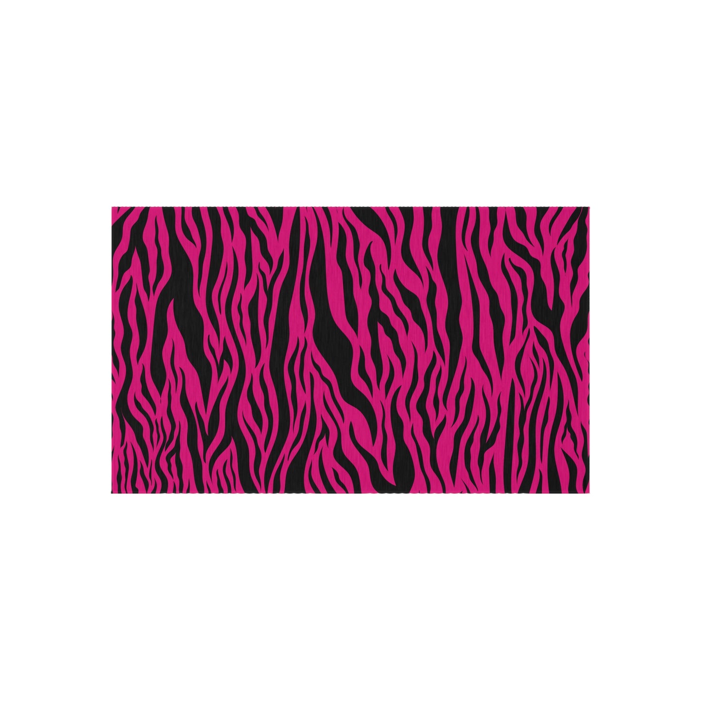 Pink Tiger Stripe Animal Print Indoor/Outdoor Accent Rug