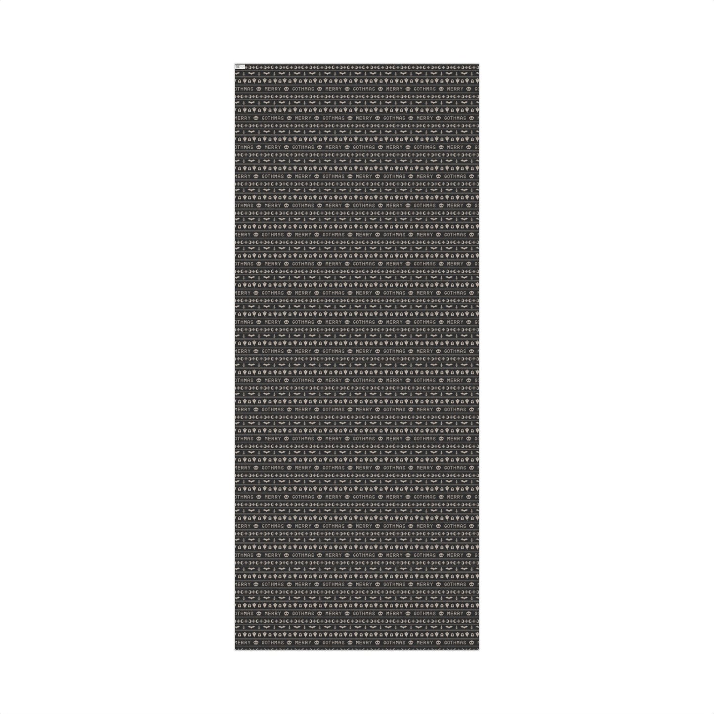 Goth Christmas Ugly Sweater Inspired, Gothmas & Kitschy Creepmas Black Eco-Friendly Holiday Gift Wrap