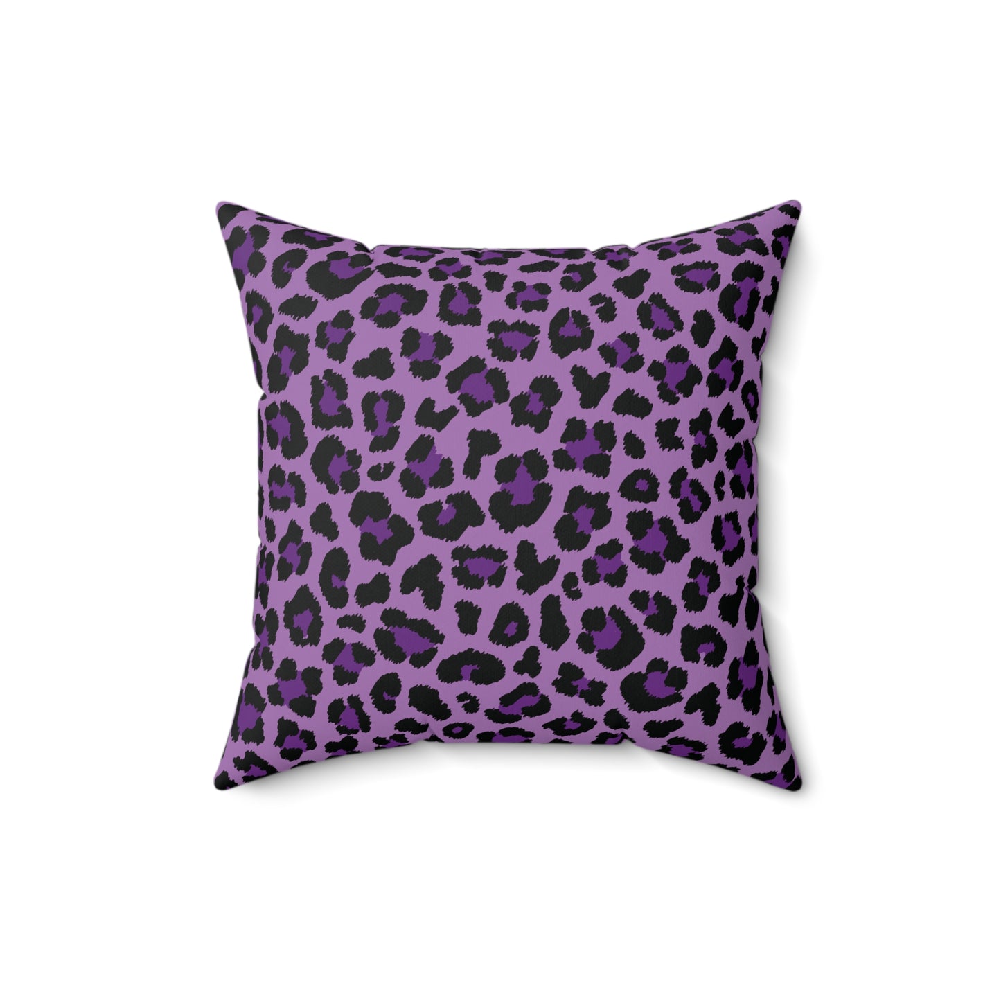 Purple Leopard Spots Cheetah Animal Print Throw Pillow