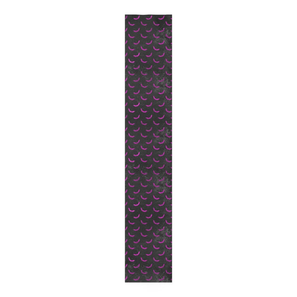 Purple Bats & Distressed Black Halloween Table Runner, Creepmas, Goth Christmas