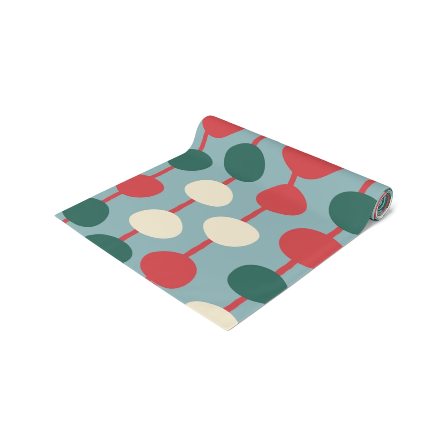 Christmas Retro Mid Century Style Multicolor Table Runner
