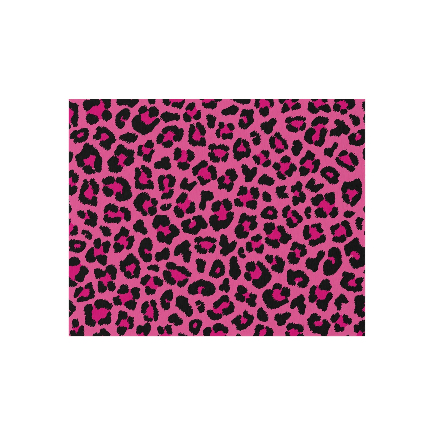 Pink Leopard Cheetah Animal Print Indoor/Outdoor Accent Rug