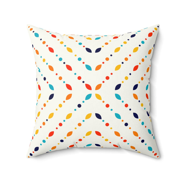 Retro Mid Century Modern Minimalist Colorful Pillow