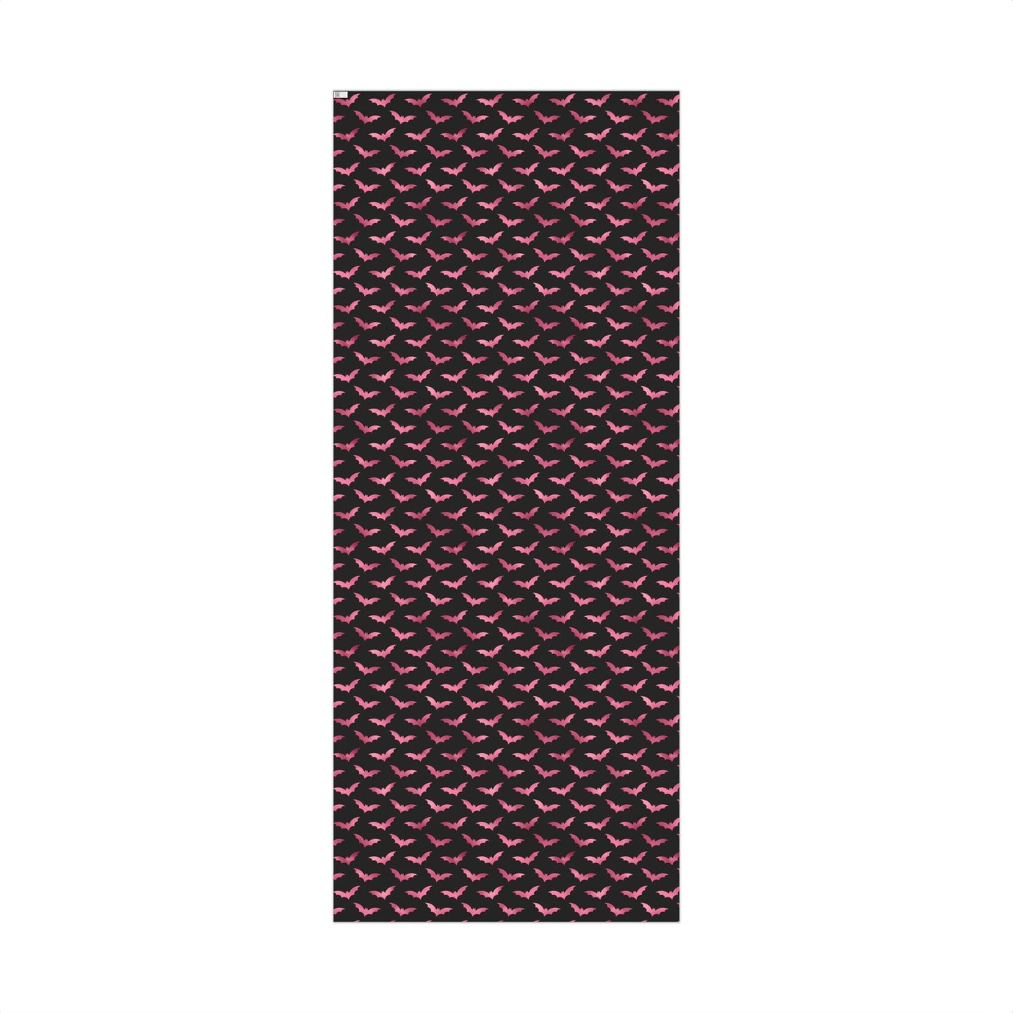 Pink Bats Halloween, Goth Christmas & Creepmas Glam Goth Black Eco-Friendly Gift Wrap Paper