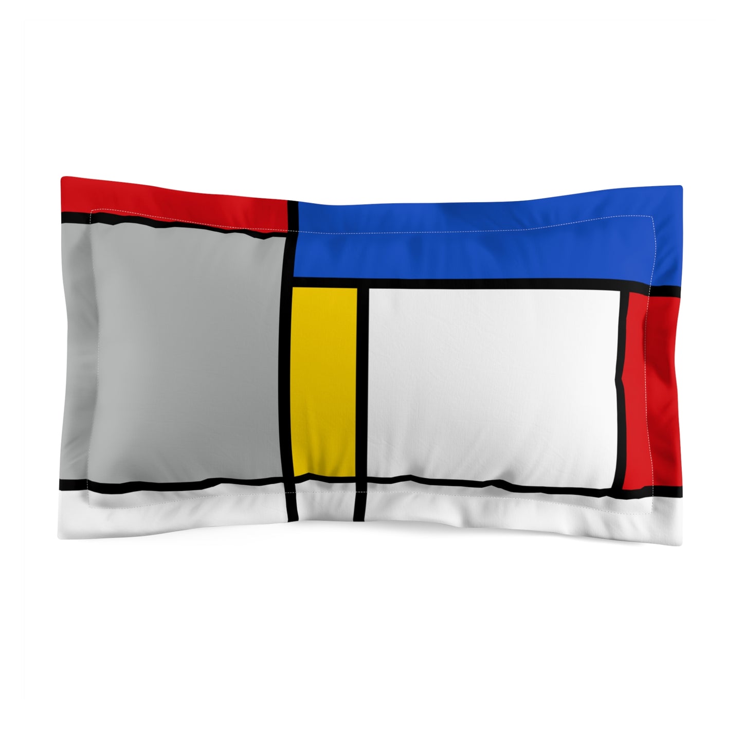 Retro MCM Mondrian Inspired Pillow Sham