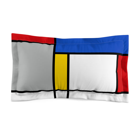 Retro MCM Mondrian Inspired Pillow Sham