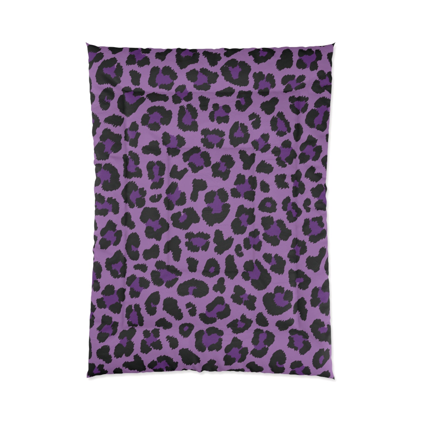 Purple Leopard Animal Print Cheetah Spots Comforter