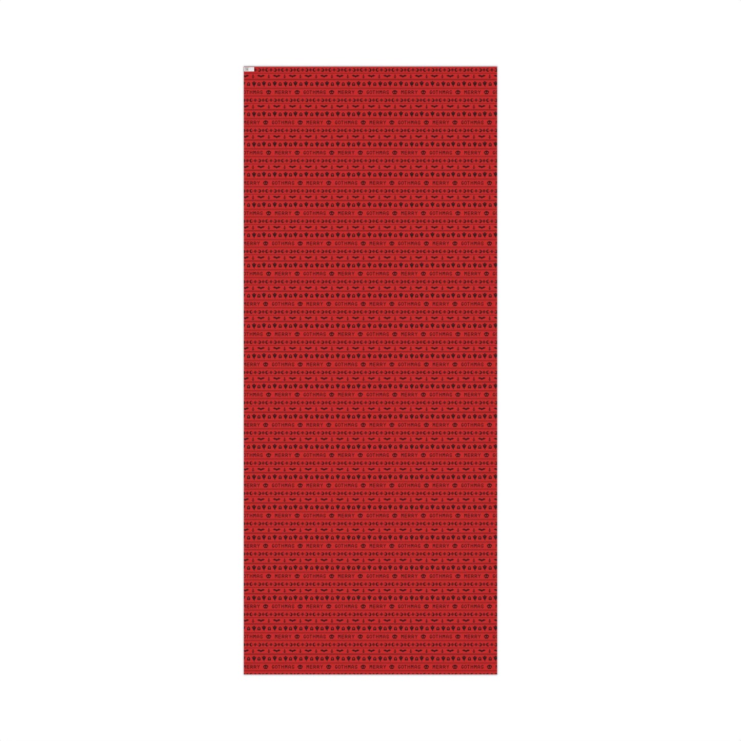 Goth Christmas Ugly Sweater Inspired, Gothmas & Kitschy Creepmas Red Eco-Friendly Holiday Gift Wrap