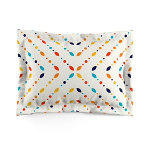 Retro Minimalist Mid Century Modern Multicolor Pillow Sham
