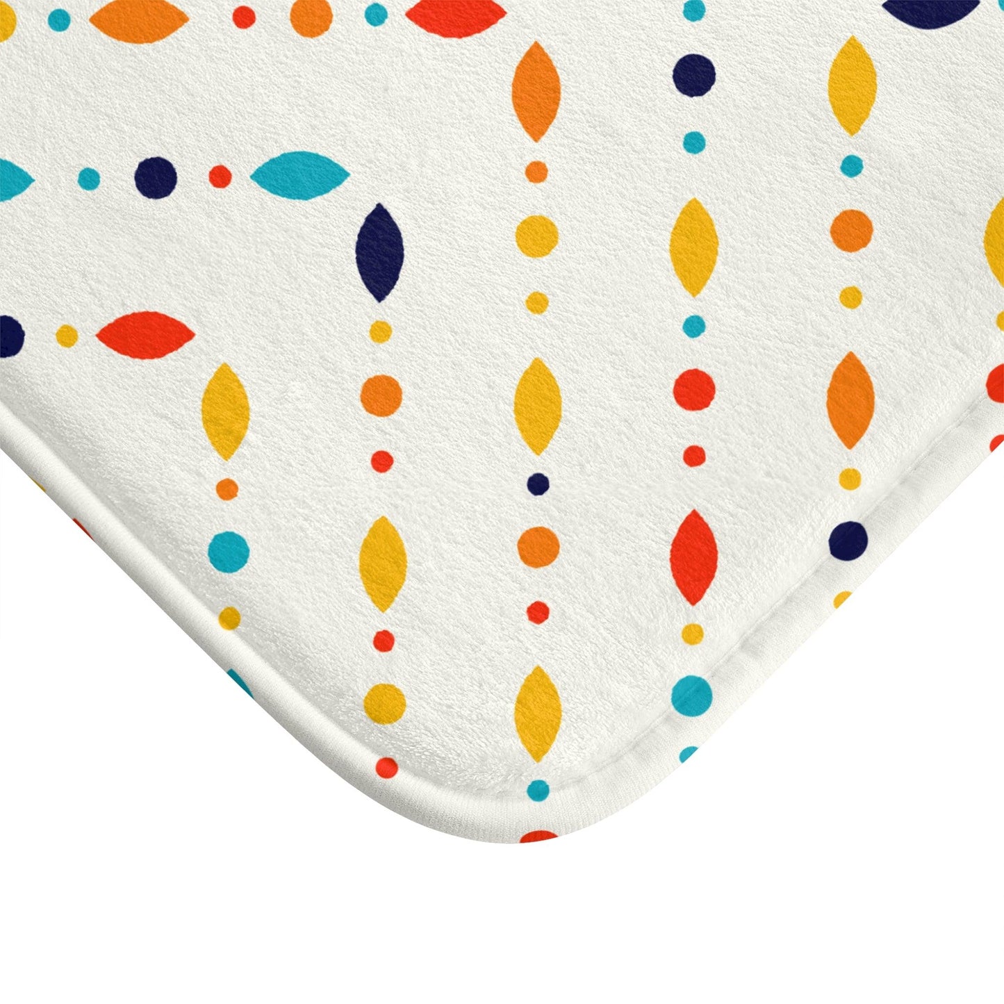 Retro Mid Century Modern Minimalistic Colorful Bath Mat | lovevisionkarma.com