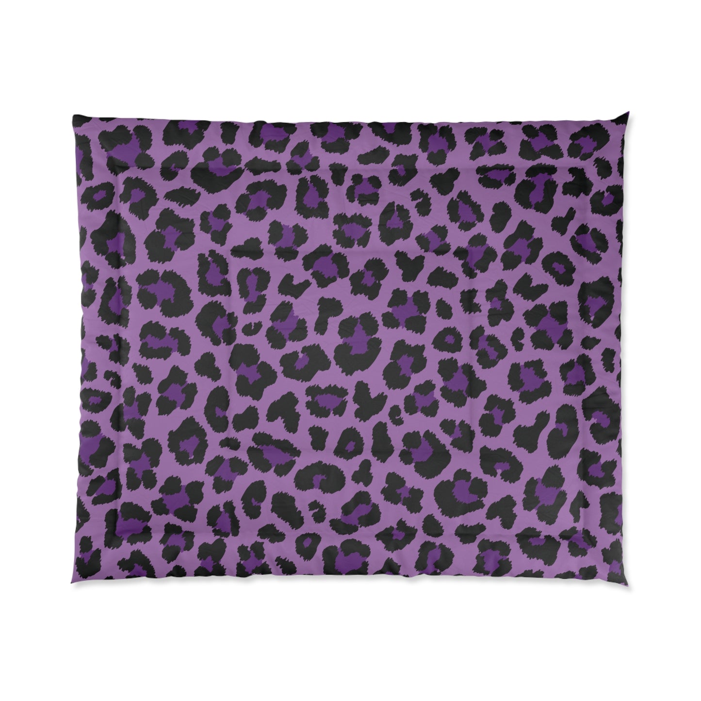 Purple Leopard Animal Print Cheetah Spots Comforter