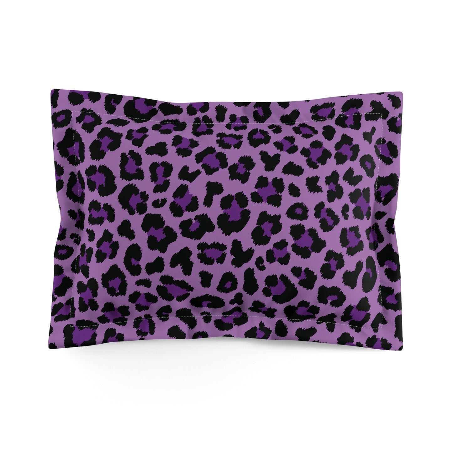 Purple Leopard Animal Print Cheetah Spots Pillow Sham