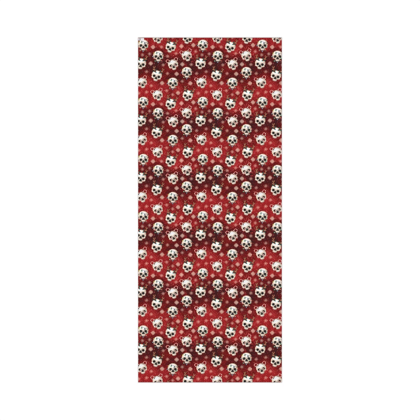 Goth Christmas Skulls Festive Red Creepmas Eco-Friendly Gift Wrap