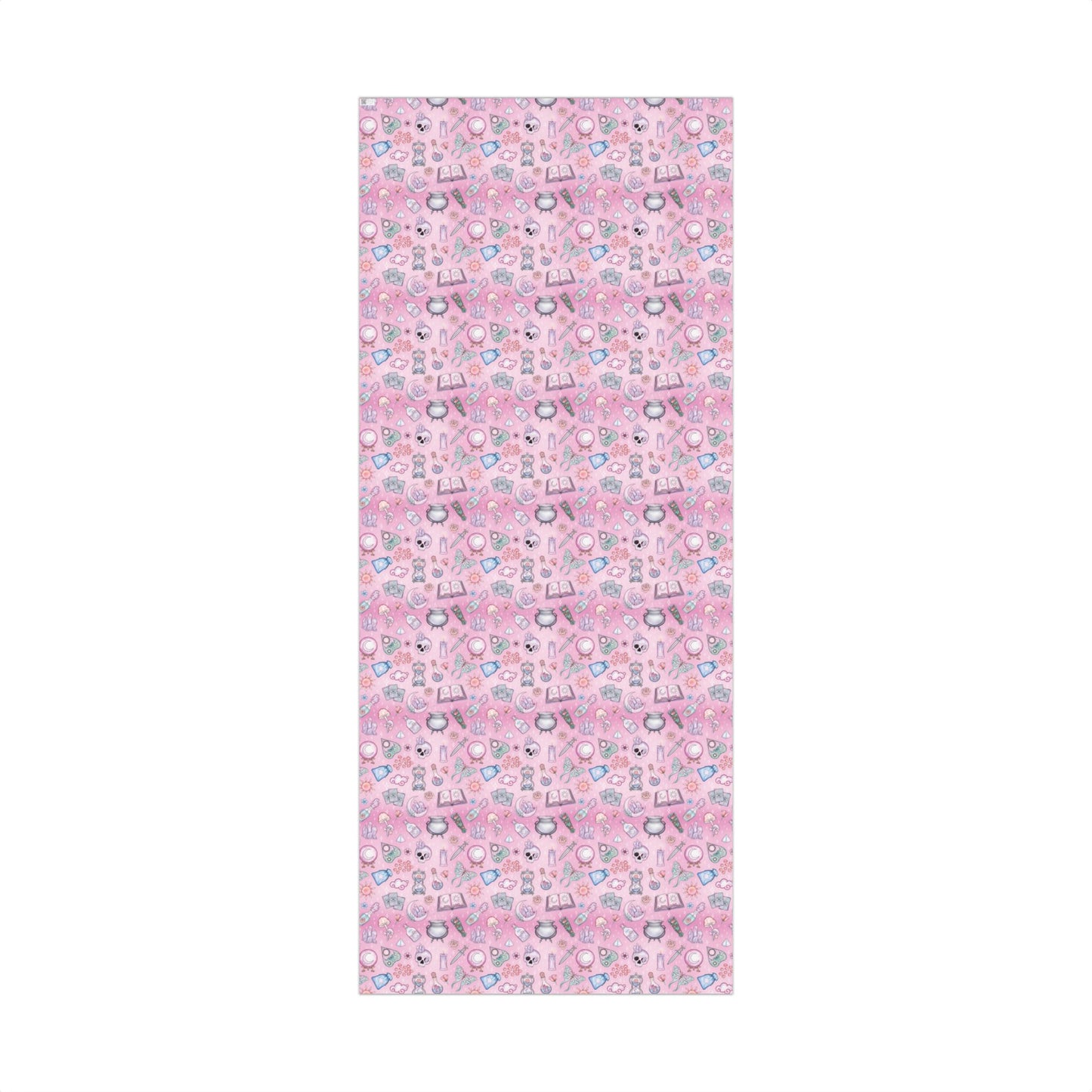 Witchy Pastel Goth Christmas, Kawaii Whimsigoth Pink Eco-Friendly Gift Wrap Paper