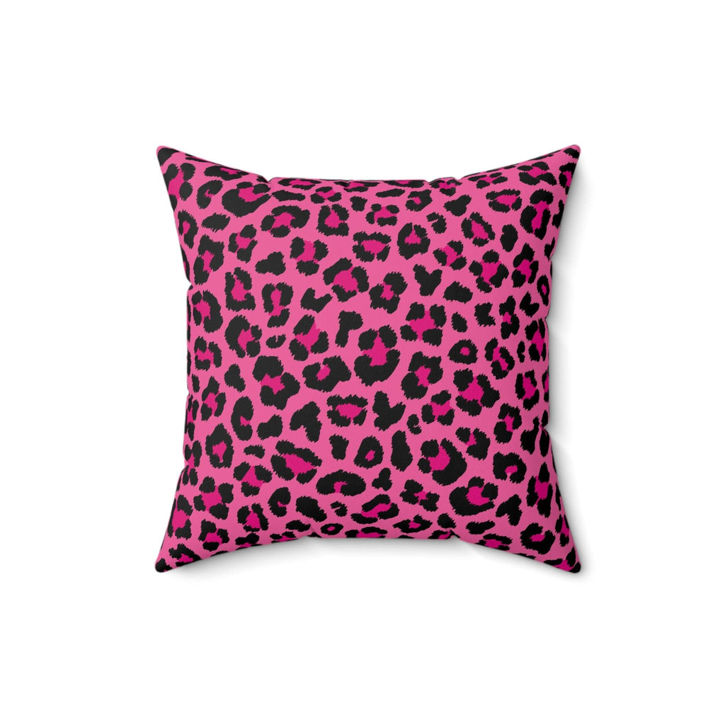 Pink on sale cheetah pillow