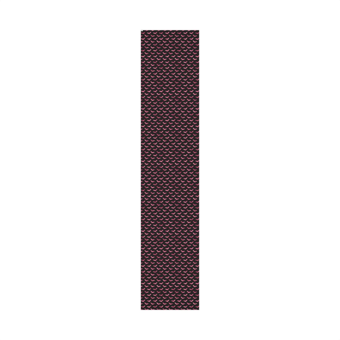 Pink Bats Halloween, Goth Christmas & Creepmas Glam Goth Black Eco-Friendly Gift Wrap Paper