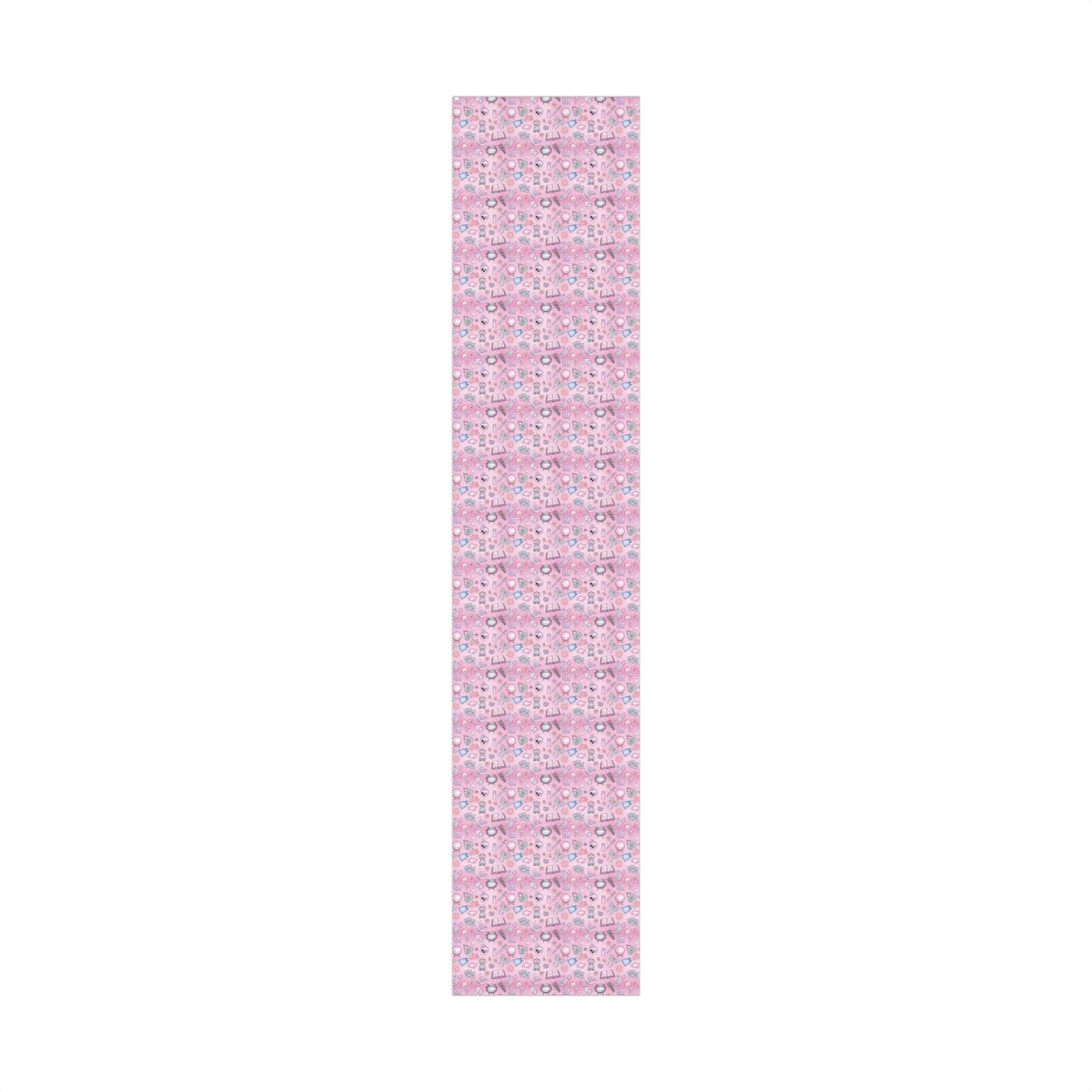 Witchy Pastel Goth Christmas, Kawaii Whimsigoth Pink Eco-Friendly Gift Wrap Paper