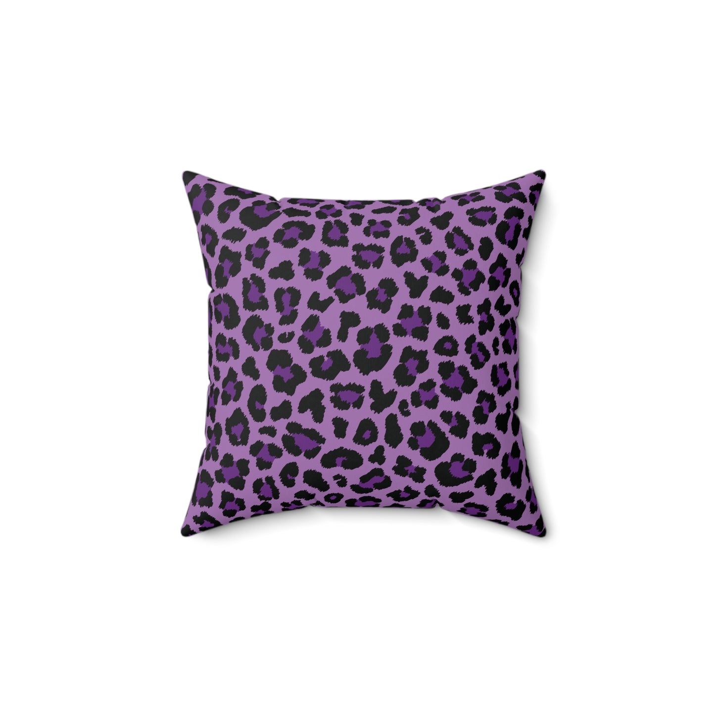 Purple Leopard Spots Cheetah Animal Print Throw Pillow